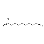 结构式 CAS# 73642-98-5, 2-氯-1-十一碳烯