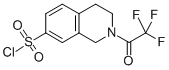 结构式 CAS# 74291-57-9, 1,2,3,4-四氢-2-(三氟乙酰基)异喹啉-7-磺酰氯