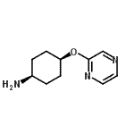 结构式 CAS# 746598-84-5, 顺式-4-(2-吡嗪基氧基)环己胺