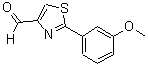 结构式 CAS# 749902-11-2, 2-(3-甲氧基-苯基)-噻唑-4-甲醛