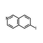 结构式 CAS# 75476-84-5, 6-碘异喹啉