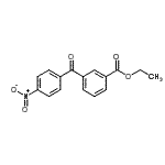 结构式 CAS# 760192-94-7, 乙基3-(4-硝基苯甲酰)苯甲酸酯