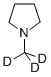 structure of CAS# 77422-30-1, 1-Methyl-D3-Pyrrolidine