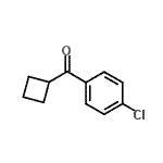 结构式 CAS# 77585-25-2, (4-氯苯基)(环丁基)甲酮