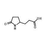 结构式 CAS# 7766-86-1, 3-(5-氧代-2-吡咯烷基)丙酸