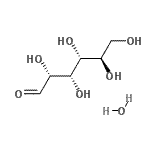 结构式 CAS# 77938-63-7, D-葡萄糖水合物(1:1)