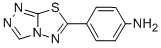 结构式 CAS# 797767-52-3, 4-[1,2,4]三唑并[3,4-b][1,3,4]噻二唑-6-基-苯胺