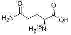 结构式 CAS# 80143-57-3, L-谷氨酰胺(alpha-15N)