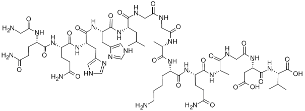 结构式 CAS# 80755-86-8, 纤维蛋白原 gamma-链 (397-411)