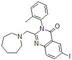 CAS#: 80930-91-2， 2-Homopiperidino-Methyl-3-(2-Tolyl)-4-(3H)-6-Iodoquinazolone