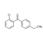 结构式 CAS# 82520-40-9, (2-氯苯基)(4-乙基苯基)甲酮