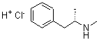 结构式 CAS# 826-10-8, (+)-N,alpha-二甲基苯乙胺盐酸盐