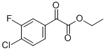 结构式 CAS# 845790-56-9, 4-氯-3-氟苯甲酰甲酸乙酯