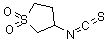 结构式 CAS# 85109-44-0, 3-异硫氰酸基四氢噻吩 1,1-二氧化物
