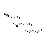 结构式 CAS# 851340-81-3, 6-(4-甲酰基苯基)烟腈