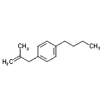 结构式 CAS# 852336-30-2, 1-丁基-4-(2-甲基-2-丙烯-1-基)苯