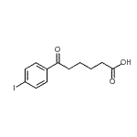 结构式 CAS# 854658-73-4, 6-(4-碘苯基)-6-氧代己酸