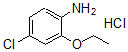 结构式 CAS# 858855-49-9, 4-氯-2-乙氧基-苯胺盐酸盐(1:1)