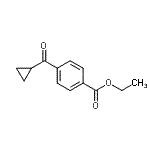结构式 CAS# 863769-67-9, 乙基4-(环丙基羰基)苯甲酸酯