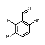 结构式 CAS# 870703-68-7, 3,6-二溴-2-氟苯甲醛