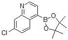 structure of CAS# 871125-83-6, 7-Chloroquinoline-4-boronic acid pinacol ester