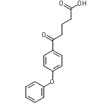 structure of CAS# 871127-74-1, 5-Oxo-5-(4-phenoxyphenyl)pentanoic acid;5-Oxo-5-(4-phenoxyphenyl)valeric acid