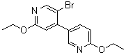 structure of CAS# 871269-04-4, 5'-Bromo-2',6-diethoxy-3,4'-bipyridine;5-bromo-2,2'-diethoxy-4,5'-bipyridine;ZINC04352785