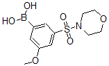 structure of CAS# 871333-02-7, B-[3-Methoxy-5-(4-Morpholinylsulfonyl)Phenyl]-Boronic Acid;4-[(5-Borono-2-Methoxyphenyl)Sulphonyl]Morpholine, 4-Borono-2-[(Morpholin-4-Yl)Sulphonyl]Anisole;4-Methoxy-3-(Morpholin-4-Ylsulphonyl)Benzeneboronic Acid 95%;4-Methoxy-3-(4-Morpholinylsulfonyl)Benzeneboronic Acid, 95%