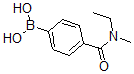 structure of CAS# 871333-04-9, B-[4-[(Ethylmethylamino)Carbonyl]Phenyl]-Boronic Acid;4-[(N-Ethyl-N-Methylamino)Carbonyl]Benzeneboronic Acid 98%;4-[(N-ETHYL-N-METHYLAMINO)CARBONYL]BENZENEBORONIC ACID;4-(N-ETHYL-N-METHYLAMINOCARBONYL)PHENYLBORONIC ACID