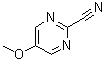 structure of CAS# 87362-32-1, 5-Methoxy-2-pyrimidinecarbonitrile;2-PYRIMIDINECARBONITRILE,5-METHOXY-;5-methoxypyrimidine-2-carbonitrile