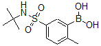 structure of CAS# 874219-47-3, B-[5-[[(1,1-Dimethylethyl)Amino]Sulfonyl]-2-Methylphenyl]-Boronic Acid;5-(N-Tert-Butylsulphamoyl)-2-Methylbenzeneboronic Acid 95%;5-Tert-Butylsulfamoyl-2-Methylbenzeneboronic Acid, 95%;5-(N-TERT-BUTYLSULPHAMOYL)-2-METHYLBENZENEBORONIC ACID