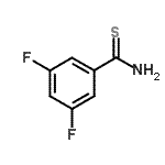 结构式 CAS# 874791-10-3, 3,5-二氟硫代苯甲酰胺
