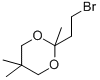 结构式 CAS# 87842-52-2, 2-(2-溴乙基)-2,5,5-三甲基-1,3-二恶烷