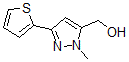 结构式 CAS# 879896-49-8, 1-甲基-3-(2-噻吩基)-1H-吡唑-5-甲醇