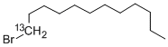 结构式 CAS# 88170-33-6, 1-溴十二烷-1-13C