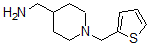 结构式 CAS# 883541-34-2, 1-(2-噻吩基甲基)-4-哌啶甲胺