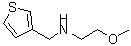 结构式 CAS# 883545-46-8, 2-甲氧基-N-(3-噻吩基甲基)乙胺