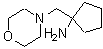 结构式 CAS# 890095-97-3, 1-(4-吗啉基甲基)环戊烷胺