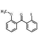 结构式 CAS# 890098-05-2, (2-氟苯基)(2-甲氧基苯基)甲酮