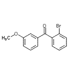 结构式 CAS# 890098-06-3, (2-溴苯基)(3-甲氧基苯基)甲酮