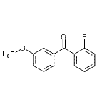 结构式 CAS# 890098-08-5, (2-氟苯基)(3-甲氧基苯基)甲酮