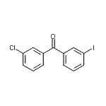 结构式 CAS# 890098-16-5, (3-氯苯基)(3-碘苯基)甲酮
