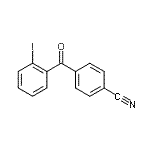 结构式 CAS# 890098-63-2, 4-(2-碘苯甲酰基)苯甲腈