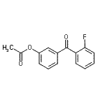 结构式 CAS# 890099-45-3, 3-(2-氟苯甲酰)苯基乙酸酯