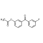 结构式 CAS# 890099-47-5, 3-(3-氟苯甲酰)苯基乙酸酯