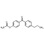 结构式 CAS# 890099-72-6, 4-(4-丙基苯甲酰基)苯基乙酸酯
