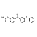 结构式 CAS# 890099-73-7, 3-(3-苯氧基苯甲酰基)苯基乙酸酯