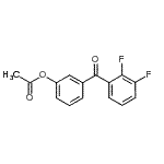 结构式 CAS# 890100-12-6, 3-(2,3-二氟苯甲酰)苯基乙酸酯