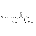 结构式 CAS# 890100-14-8, 3-(2,4-二氟苯甲酰)苯基乙酸酯