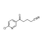 结构式 CAS# 890100-86-4, 5-(6-氯-3-吡啶基)-5-氧代戊腈